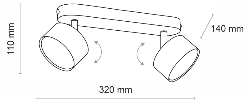 Bodový lustr - CLARK 3403